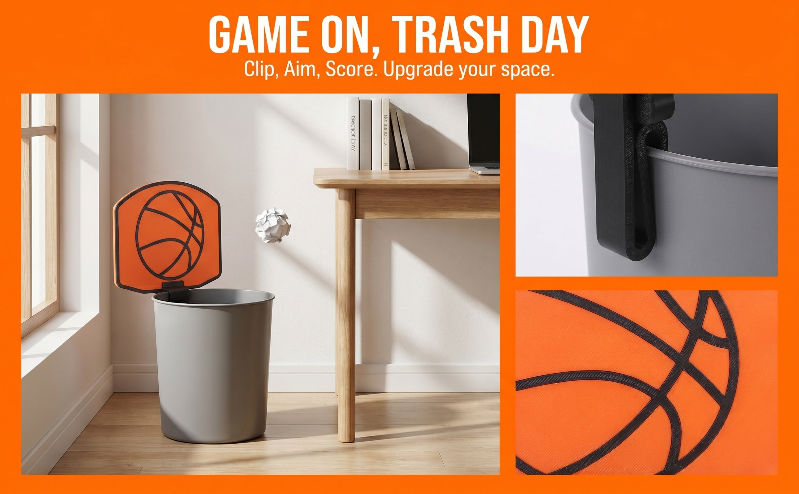 Basketball Hoop - حلقة كرة سلة صغيرة قابلة للتثبيت