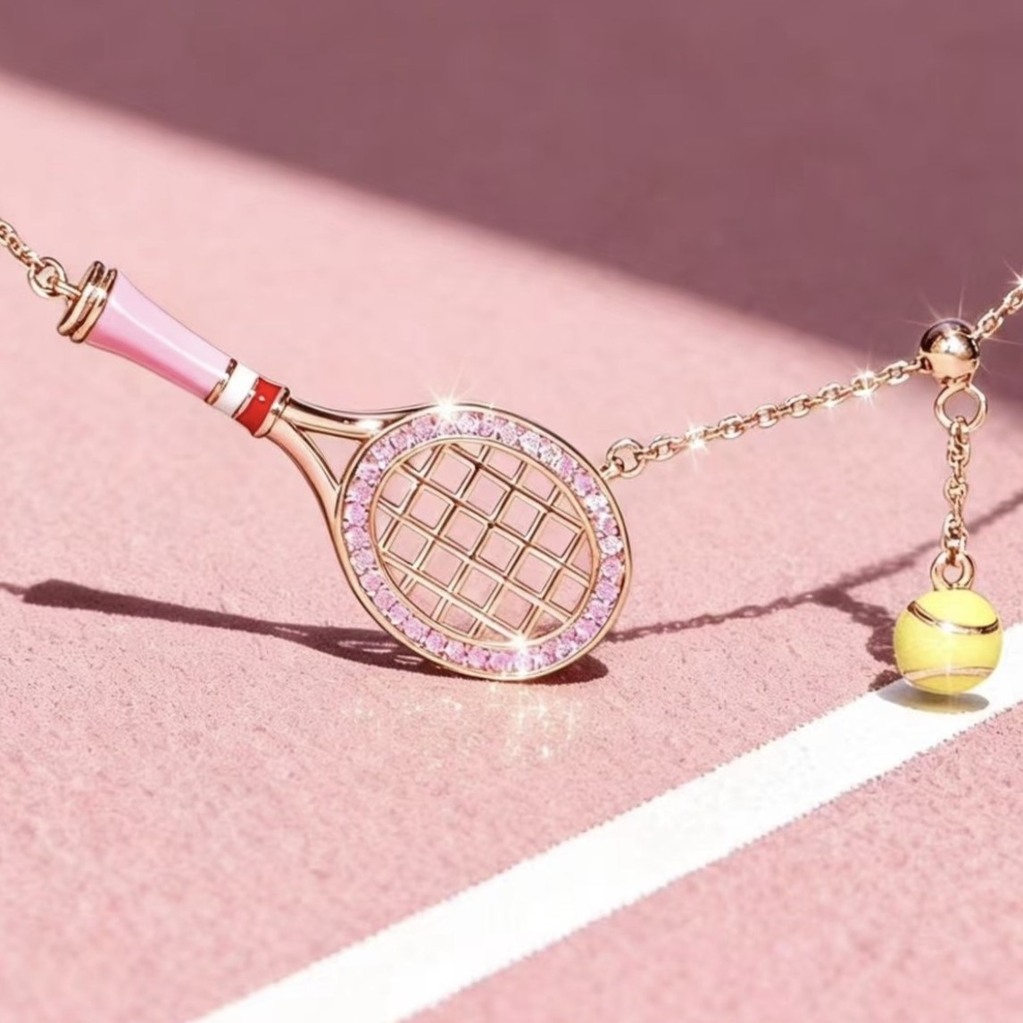 Badminton Racket - سوار الحظ، سلسلة يد، طراز رياضي