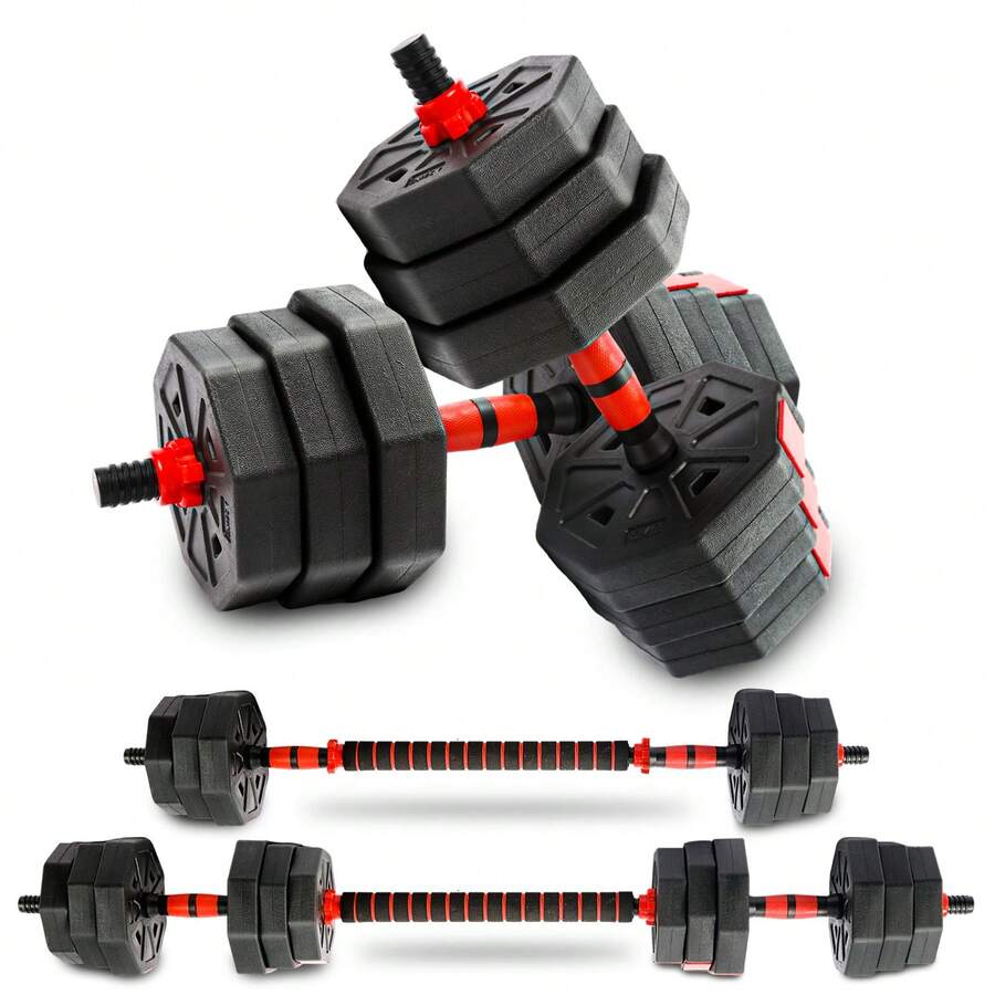 Dumbbell Set - مجموعة أثقال قابلة للتعديل، 44 رطلاً،