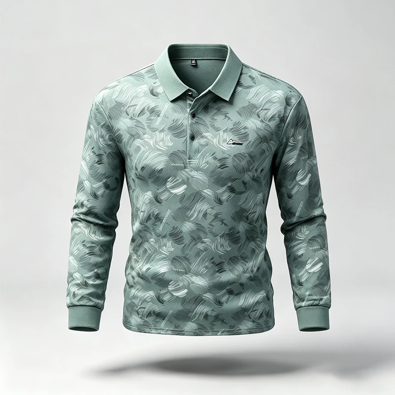 Resistance Band - قمصان بولو رجالية بياقة للربيع والخريف،