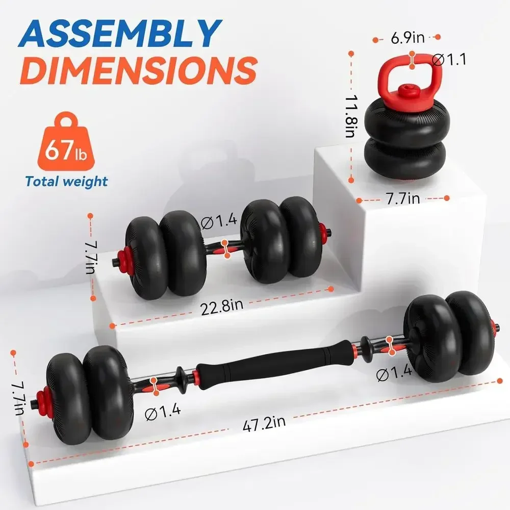 مجموعة أثقال قابلة للتعديل مع  - مراجعة Dumbbell Set وسعره