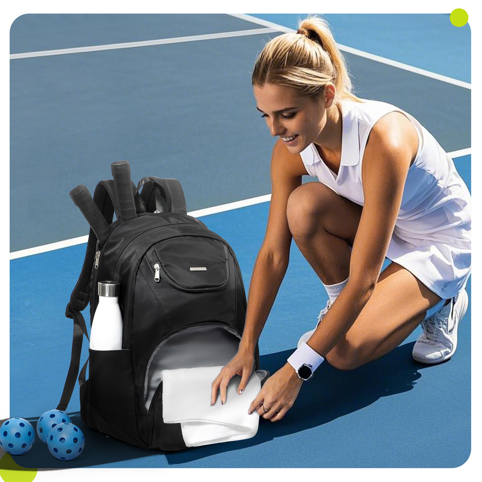 حقيبة تنس وحقيبة ظهر للتنس تتس - مراجعة Tennis Racket وسعره