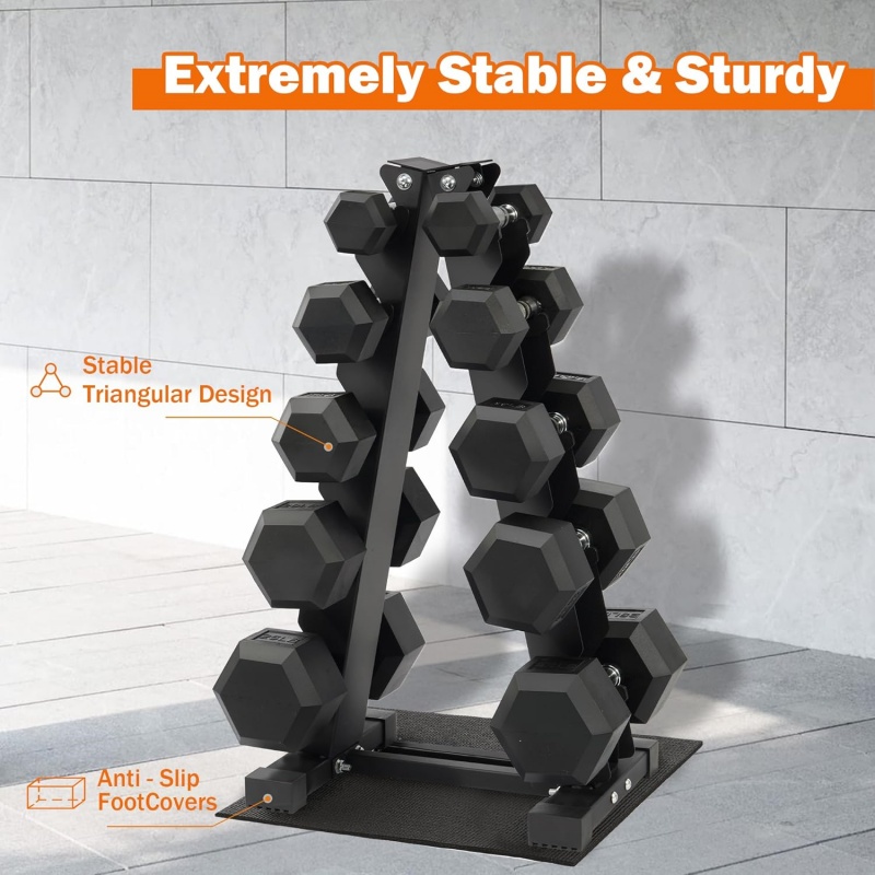 مجموعة أثقال هكس مغطاة بالمطاط - مراجعة Dumbbell Set وسعره