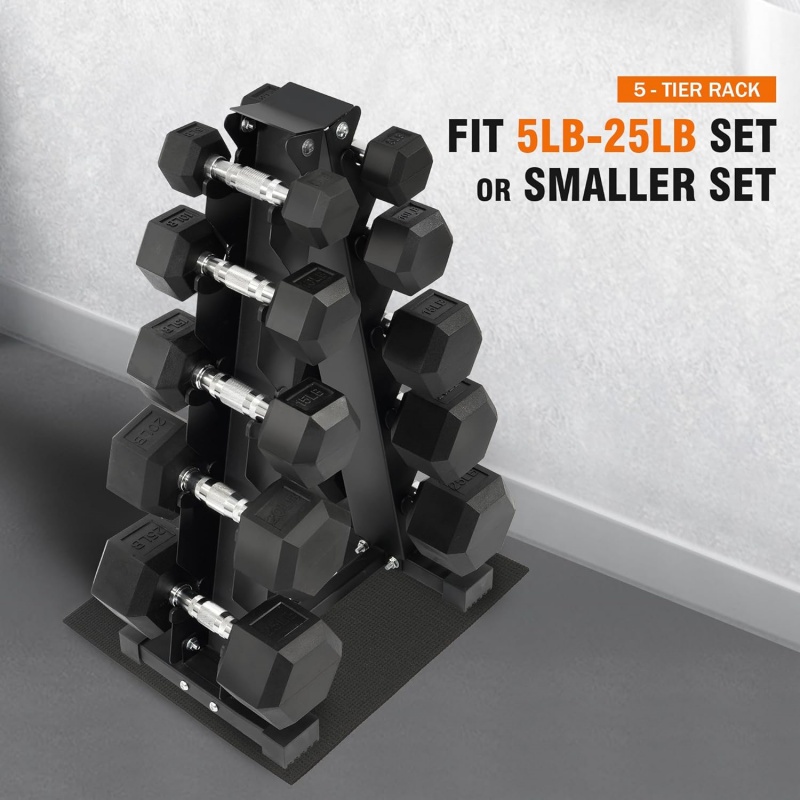 مجموعة أثقال هكس مغطاة بالمطاط - مراجعة Dumbbell Set وسعره